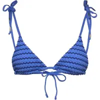 Seafolly Women's Mesh Effect Slide Tri Parte superiore bikini Donna (34, blu)