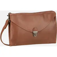 Harold's Fold Borsa a tracolla Vera Pelle 20 cm marrone