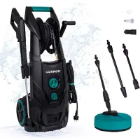 Vonroc Idropulitrice PRO V25-2 - 2500W - 195 bar - Motore ad induzione | Accessori inclusi