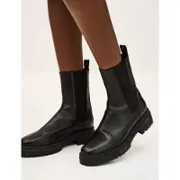 Ba&sh per donna. 2H20CODA Stivali in Pelle Coda nero (40), 3 a 5cm, Nessuno, Casual