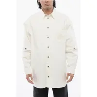 OFF-WHITE Overshirt in cotone stretch