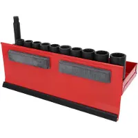Ks Tools Set di prese elettriche da 1/2" a 12 lati, lunghe 13 pezzi - 515.1140