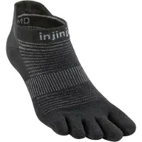 Injinji Run Original Weight No Show Calze da running (47,5+, nero)