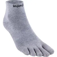 Injinji Liner Mini-Crew Calze casual (40,5-44, grigio)