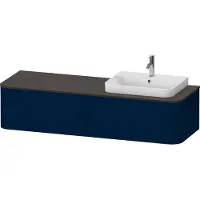 Duravit Happy D.2 Plus Meuble sous-vasque sur console suspendu, 1600x550 mm, 2 tiroirs, pour vasque à poser Position à droite, HP4944R98980010, HP4944R98980010