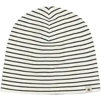 Huttelihut Kid's Beanie Stripe Rib Berretto Bambini (48 cm - 6-12 Months, bianco)