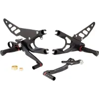 Gilles Tooling Kit Pedane Factor-X / Fxr YZF-R6 17- NERO