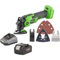 Procraft Utensile multifunzione a batteria PMT22bb 20 V Brushless + 1x batteria 4,0 Ah + caricabatteria