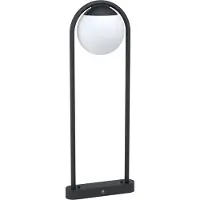 Eglo Lampada da terra, IP44, acciaio, nero, bianco, H 85cm