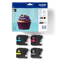 Brother Cartuccia stampante LC-123VALBP - 4 colori Multipack