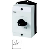 Eaton Interruttore a gradini , T0, 20 A, montaggio a plafone, 4 moduli, contatti: 8, 45°, con scatto, senza posizione zero, 1-4, n. di riferimento 15138 222482
