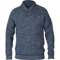 Fjällräven Lada Sweater Pullover di lana Uomo (S, blu)
