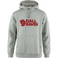 Fjällräven Felpa Cappuccio Uomo Logo Hoodie Grey Melange