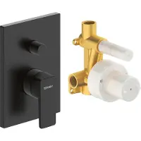 Duravit Manhattan Set de mitigeurs encastrés, 2 consommateurs, noir mat, MH4210008046, MH4210008046