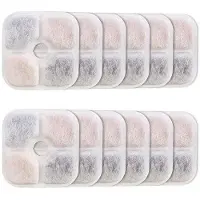 OEM Filtro per fontanella per gatti, sistema di filtraggio a 3 stadi, filtro per la durezza dell'acqua e filtro a carbone attivo, per gatti Pixi, 16 pezzi
