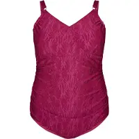 Swim By Zizzi Costume intero 'Smikka' rosso violaceo