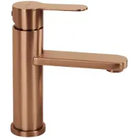 REA Rubinetto Del Lavabo Arcos Basso Rame Spazzolato