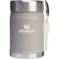 Stanley The Legendary Food Jar + Spork 2.0 14oz, Ash 10-09382-111 contenitore per alimenti con coperchio a vite, 400 ml