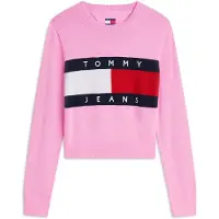 Tommy Hilfiger Flag Crew Neck Pink Daisy Taglia: S | Maglioni a maglia Outlet | Donna | Rosa