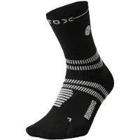 STOX Running Ankle Socks Calze da running Uomo (40-43, nero)
