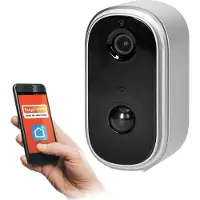 ORNO Telecamera IP wireless per esterni con WiFi, Tuya, IP65, interfono, memoria, OR-MT-ME-1809