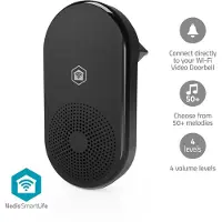 Nedis Campanello wireless, 55 suoni, volume regolabile, nero