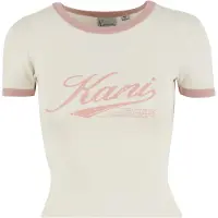 Karl kani Maglietta 'Varsity' beige chiaro / rosa chiaro