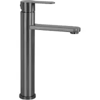 REA Rubinetto Del Lavabo Arcos Alto Titanio