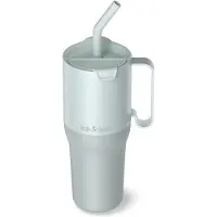 Klean Kanteen Rise Tumbler Flip Straw Bicchiere isolante (1064 ml, grigio)
