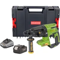 Procraft Martello perforatore a batteria PHA40bb 20 V 2,6 J SDS plus Brushless + 1x batteria 4,0 Ah + caricabatterie + valigetta RHINO