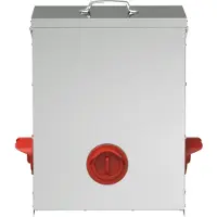 vidaXL - Abbeveratoio per polli, 2 pezzi, argento, 32,5 x 20,5 x 43 cm, capacità 25 kg