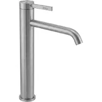 REA Rubinetto Del Lavabo Rivo Alto Nichel Spazzolato