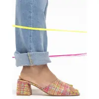 DWRS label Marbella Tweed Pink Taglia: 36 | Infradito Outlet | Donna | Rosa