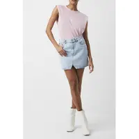 French Connection Shoulder Pad Crepe Tank Top Mauve Mist Taglia: XS | Minigonne Outlet | Donna | Viola