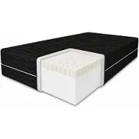 MARPUR Materasso in lattice , 160x200, con memory foam, livello di supporto H3, altezza 11 cm, completo di rivestimento