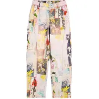 Desigual , Pantalone jeans regular stampato, Donna, Cotone, 34