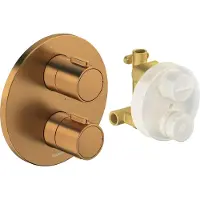 Duravit Robinetterie thermostatique Set thermostatique encastré, rosace ronde, 2 consommateurs, 24 l/min, TH4200008004, TH4200008004