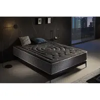 Moonia - Materasso Premium Nero Multizona, 27cm, 135x200cm
