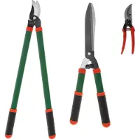 Adler Set di forbici da giardino, marca , modello Ad6805, dimensioni: 21x6x2.8 cm, 52x16.3x3.3 cm, 65.6x22.5x3.3 cm, colore: grigio, verde