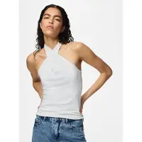 Pieces Top Con Scollatura | Bianco | L