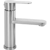 REA Rubinetto Del Lavabo Arcos Basso Nichel Spazzolato