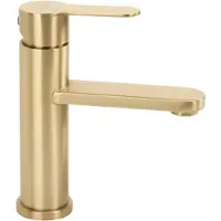 REA Rubinetto Del Lavabo Arcos Basso Oro Spazzolato