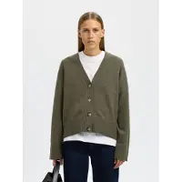 Selected Cardigan A Maglia Donne Verde XS