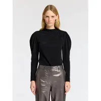 Selected Top A Maniche Lunghe Donne Nero XS