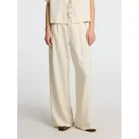Selected Pantaloni Gamba Ampia Donne Beige 42