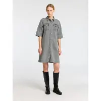 Selected Vestito Midi Donne Grigio 34
