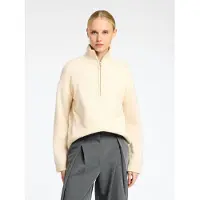 Selected Maglione A Mezza Cerniera Donne Beige XL