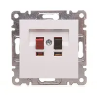 Hager LUMINA2 Presa per altoparlante bianca WL3310
