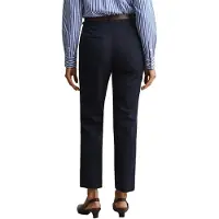 Gant per donna. 4150379 Pantalone elegante Slim Fit blu navy (42), Casual, Cotone, Classico