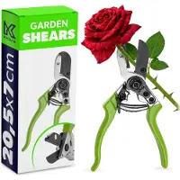 Kadax , cesoie da giardino a forbice, cesoie per rose Acciaio al carbonio, forbici per fiori ideali per il taglio preciso di rose, fiori, piante e rami sottili, cesoie per piante